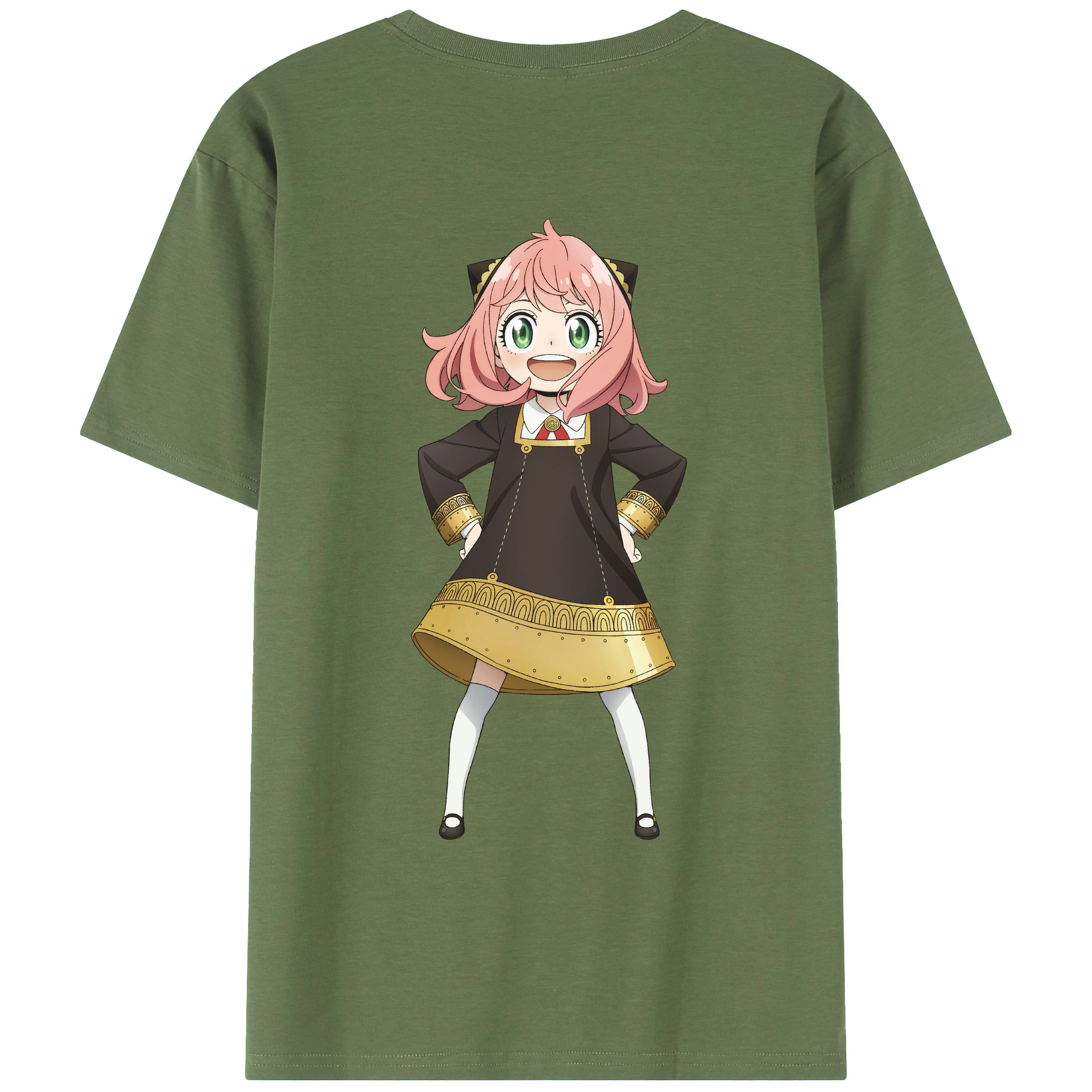 （画像用） SPY×FAMILY间谍家家酒 綿100％ メンズ半袖Tシャツ（バックプリント） 通気性